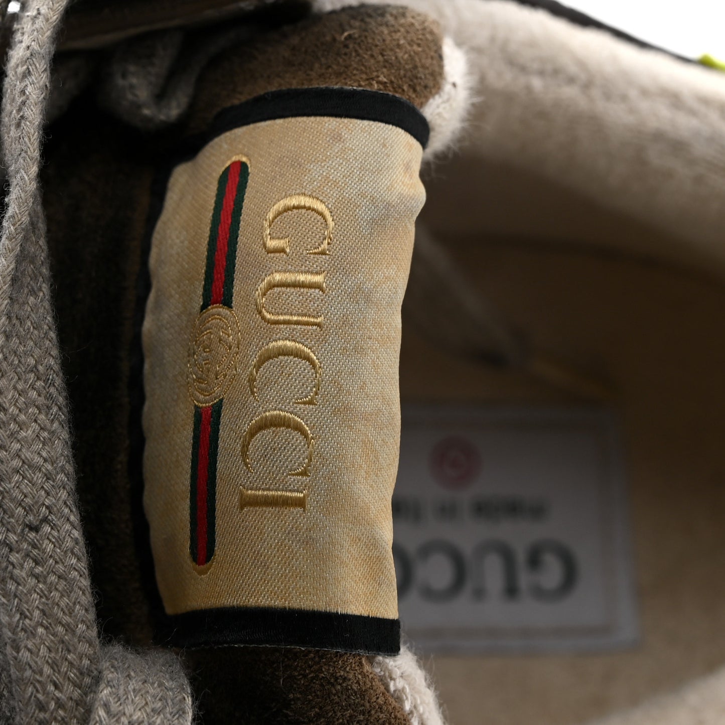 Suede Calfskin Tejus Printed Mens Ultrapace Sneakers 7.5 Natural Ardesia Neon Yellow