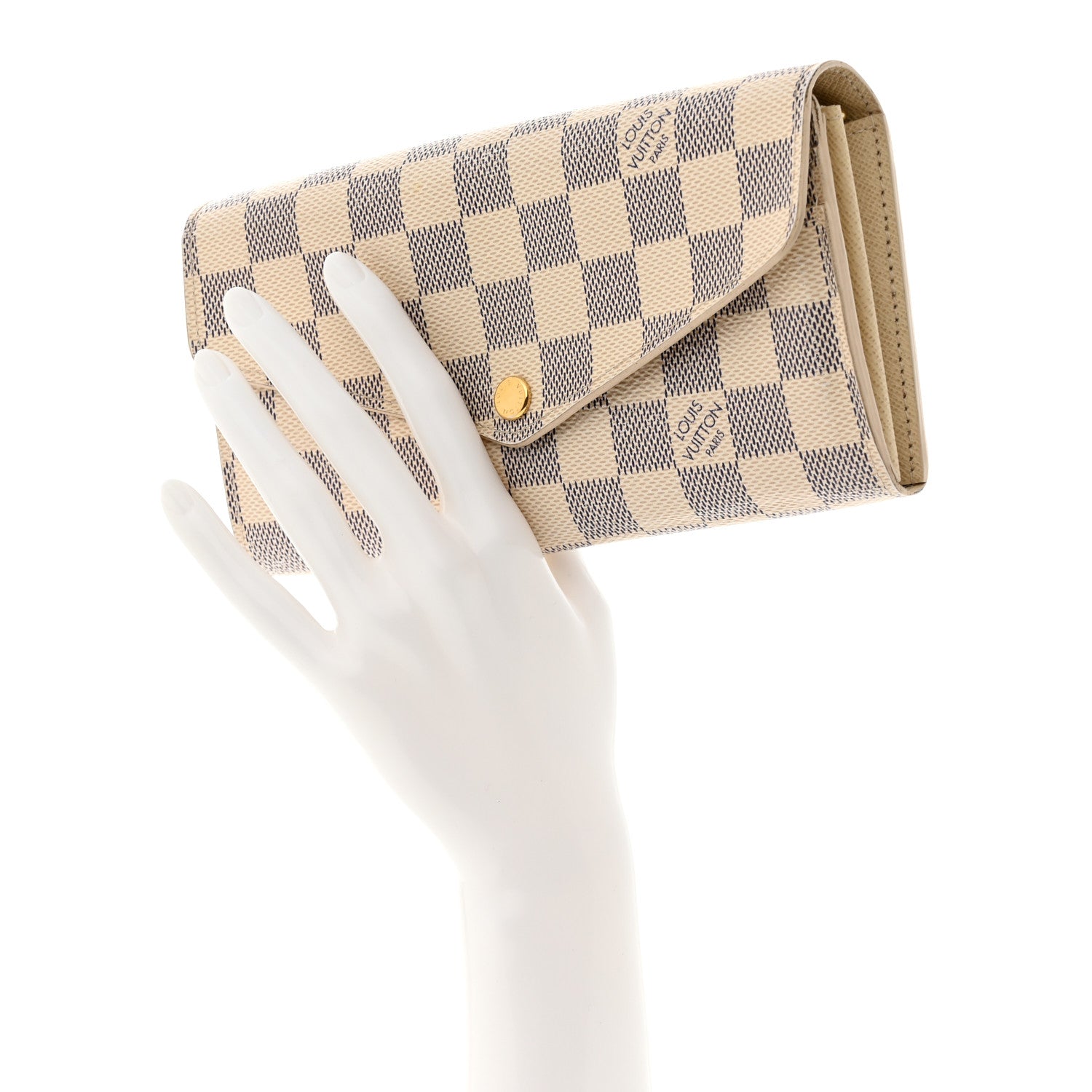 Louis Vuitton Damier Azur Sarah Wallet NM 2 of 10