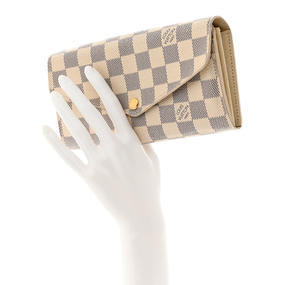 Louis Vuitton Damier Azur Sarah Wallet NM 2 of 10