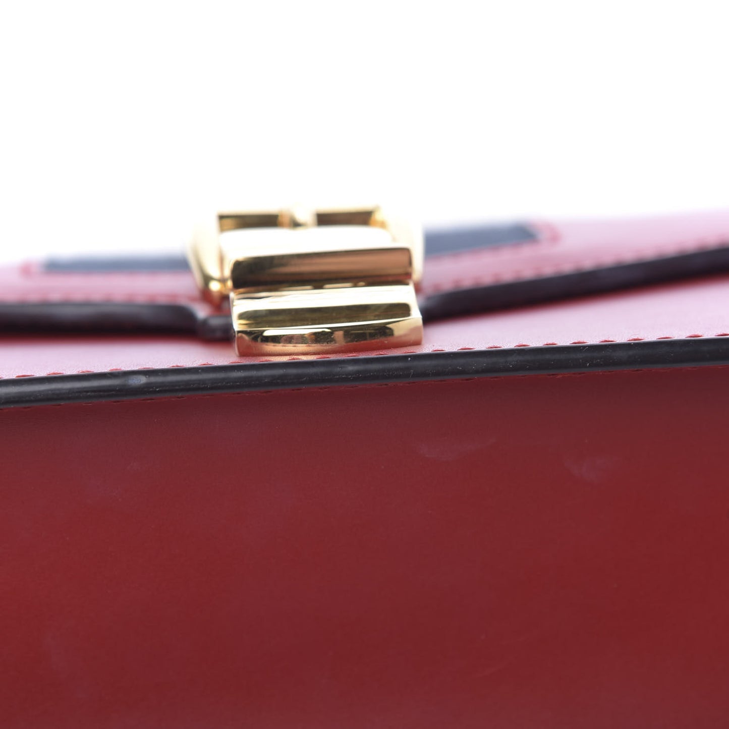 Calfskin Mini Sylvie Chain Shoulder Bag Hibiscus Red