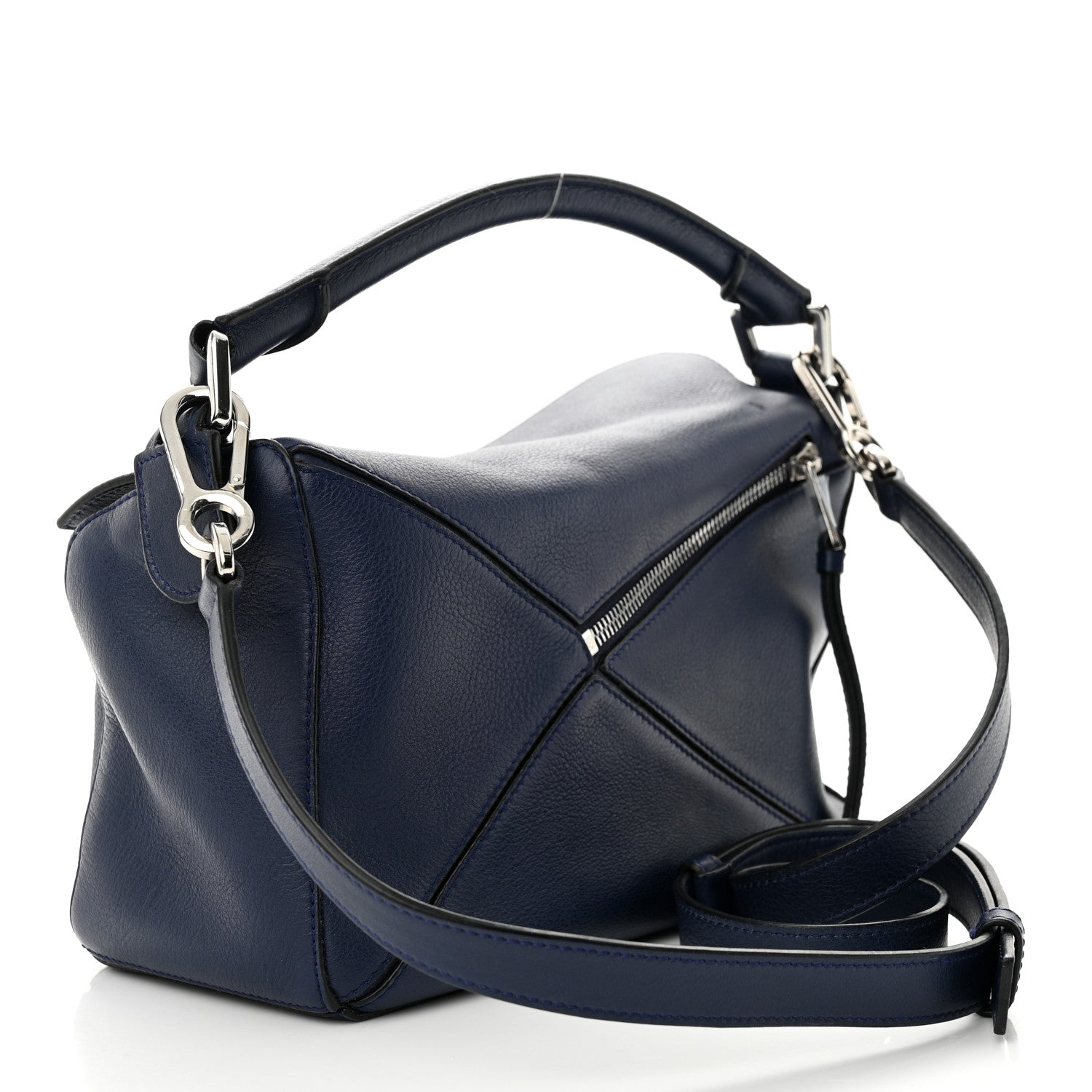 Loewe Calfskin Small Puzzle Bag Marine 3 of 9