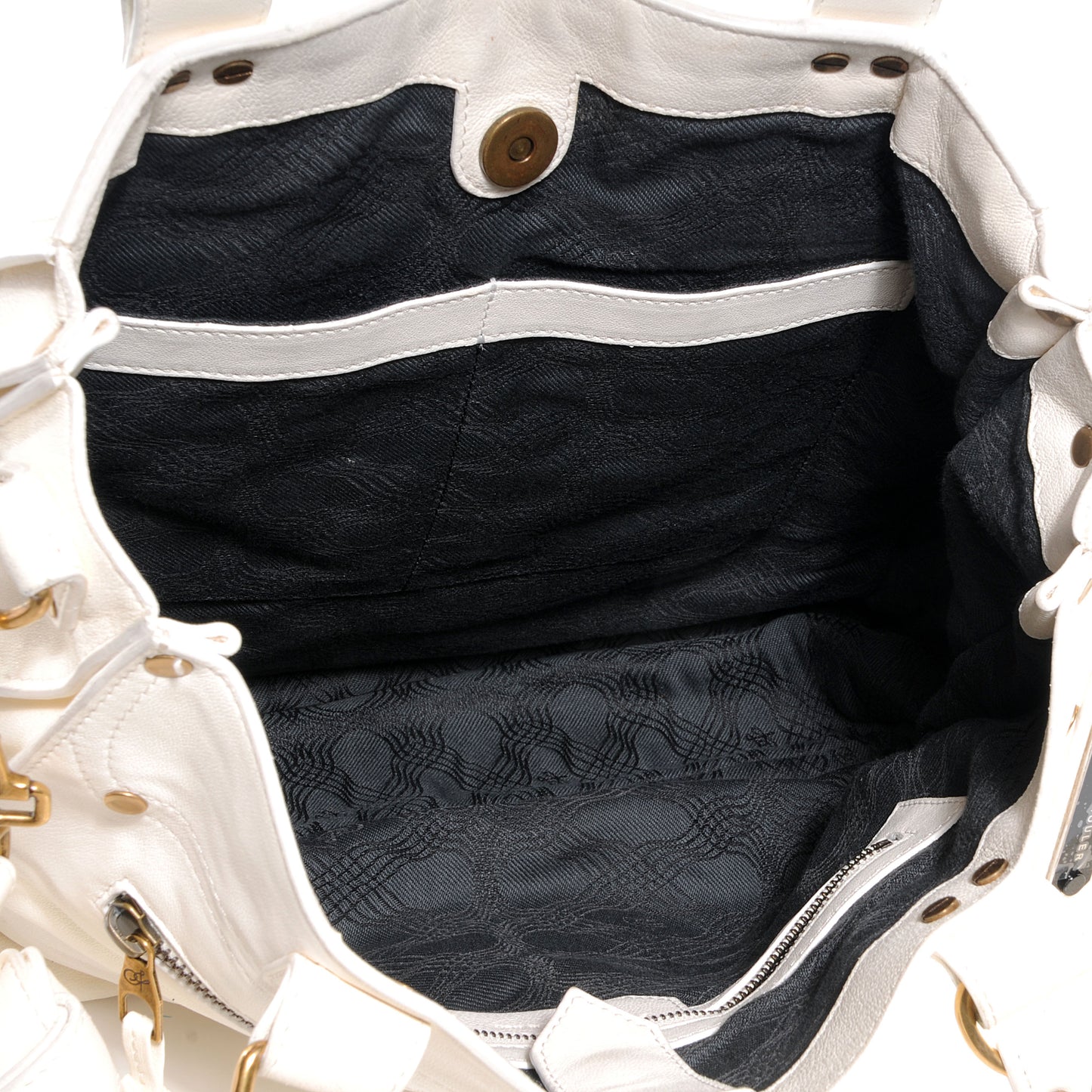 Leather PS1 Tote White