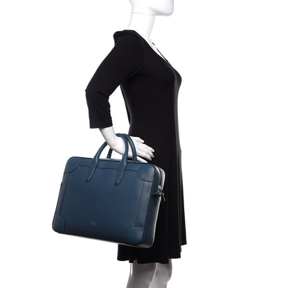 Mulberry Small Classic Grain Calfskin Belgrave Single Document Holder Deep Sea 3 of 11