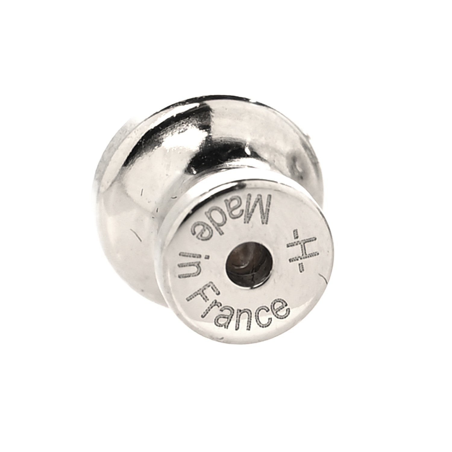 Hermes Palladium Lacquered Mini Pop H Earrings Black 5 of 6