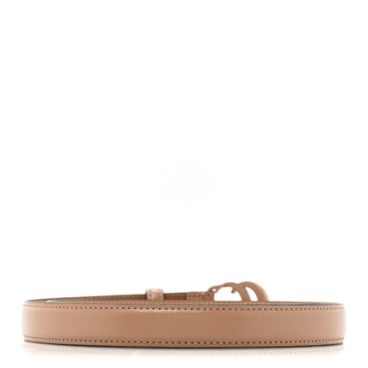 Gucci Azalea Calfskin Enamel Monochrome Double G 20mm Belt 70 28 Camelia 2 of 4