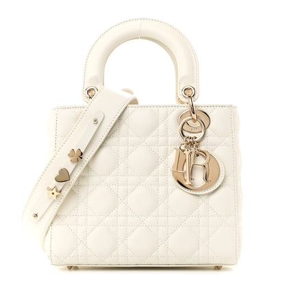 Christian Dior Lambskin Cannage Small My ABCDior Lady Dior White 1 of 10