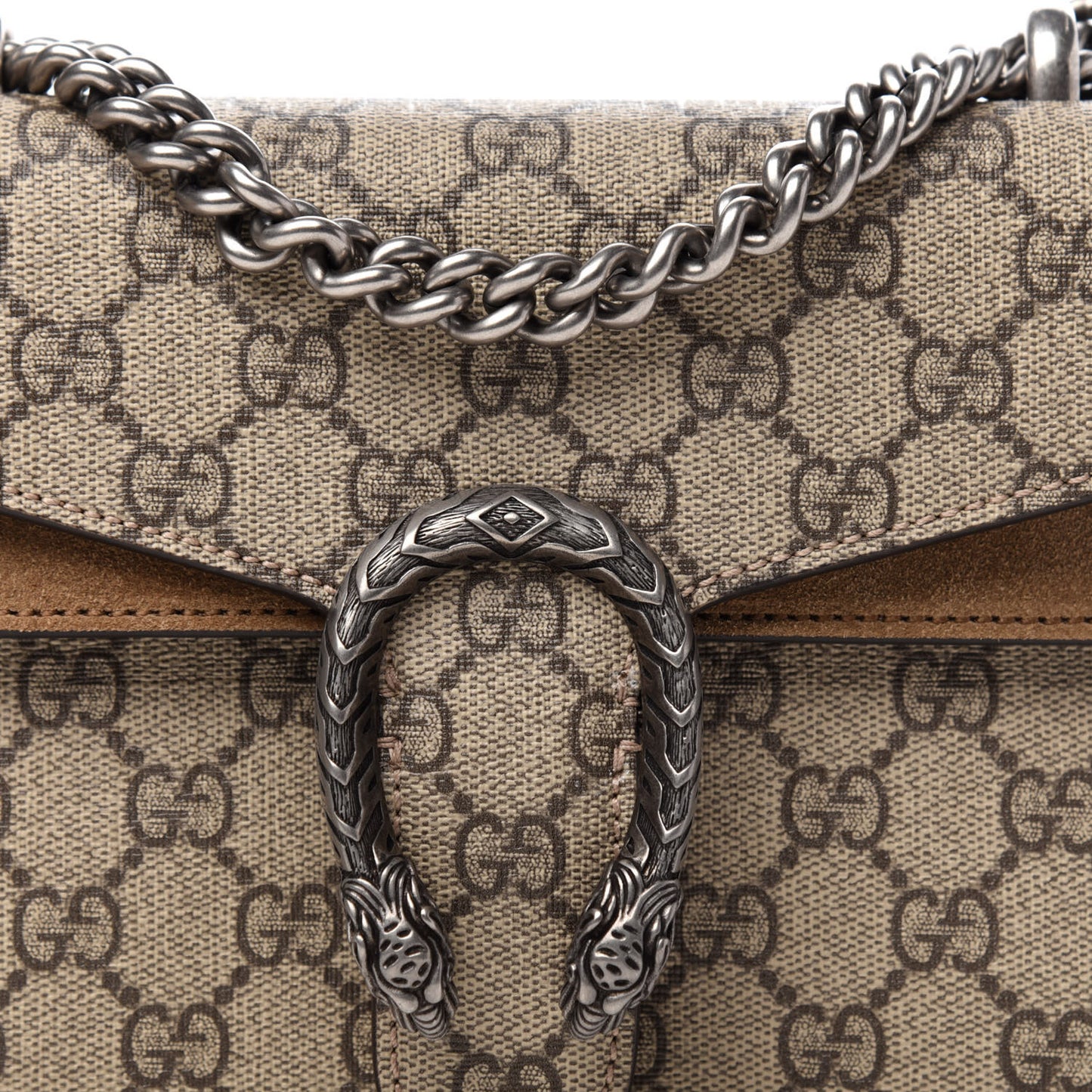 GG Supreme Monogram Mini Dionysus Shoulder Bag Taupe