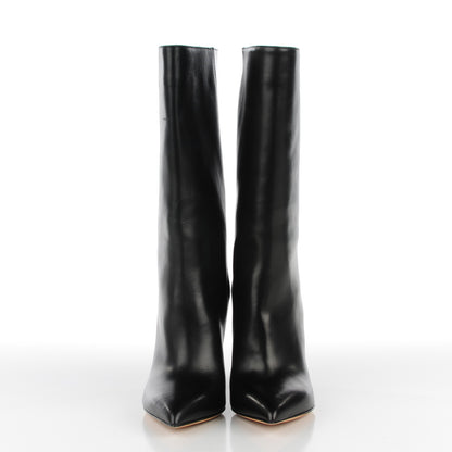 Valentino Garavani Calfskin Patent Heeled Boots 35 Black 2 of 8