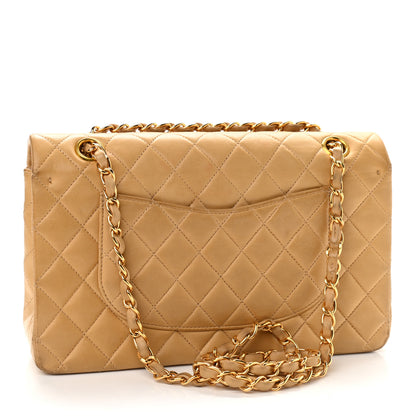 Chanel Lambskin Quilted Medium Double Flap Beige 3 of 17