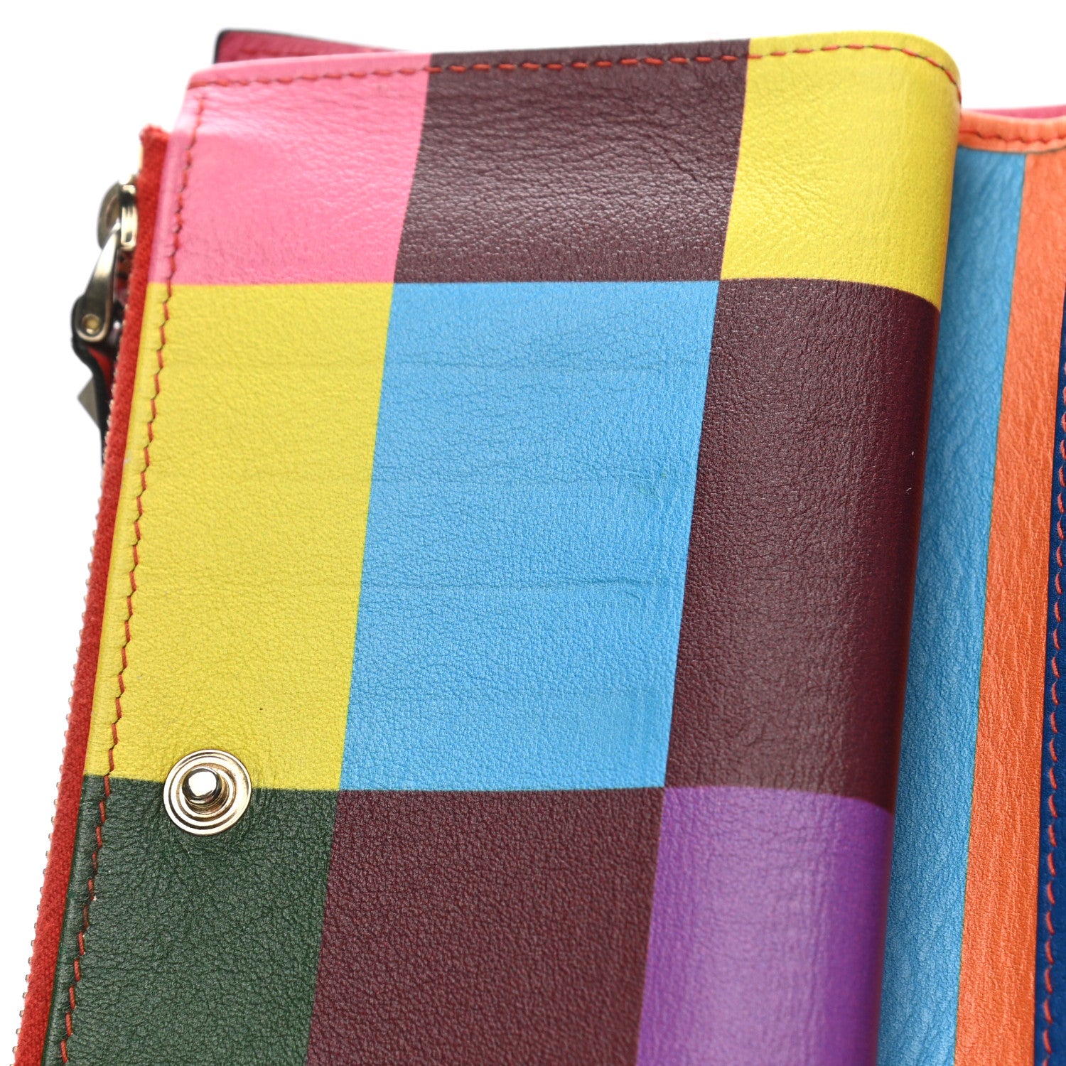 Valentino Garavani Calfskin Rockstud Continental Wallet Multicolor 7 of 15