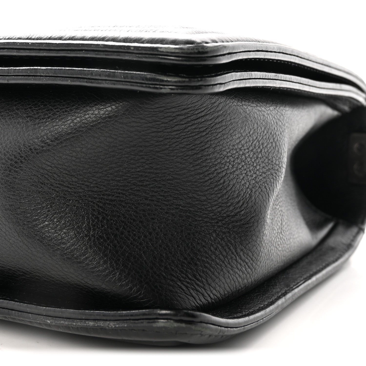 Chanel Calfskin Quilted Double Stitch New Medium Boy Flap Black 10 of 10