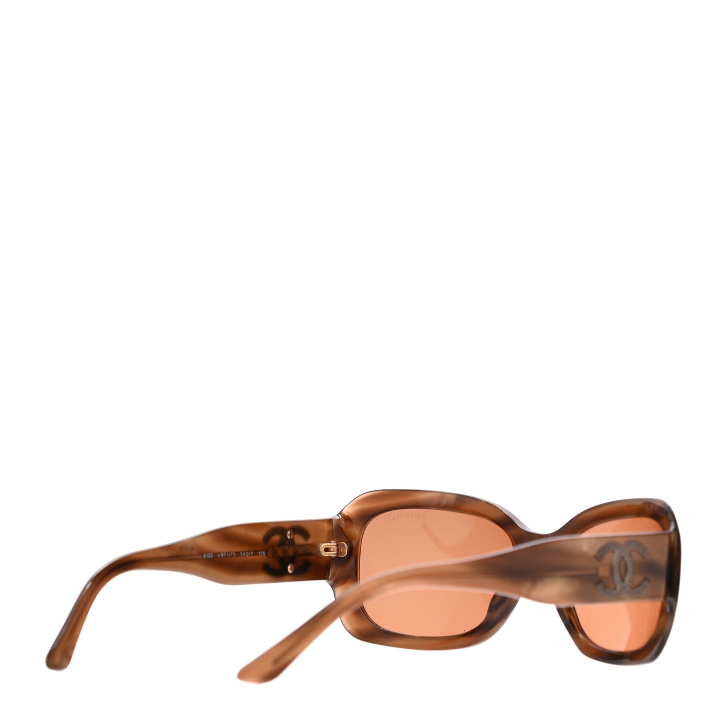 Acetate Studded CC Sunglasses 5102 Tortoise