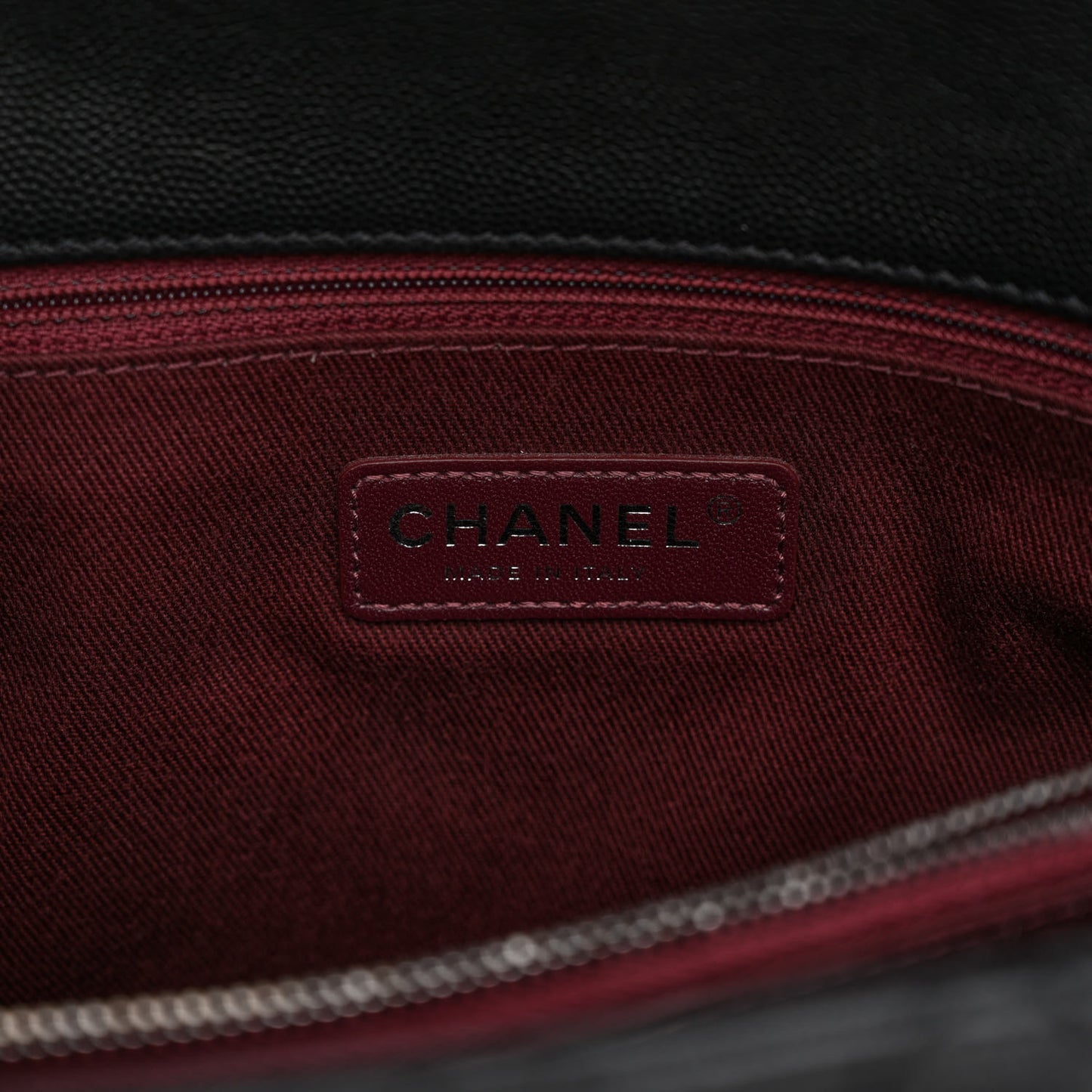 Caviar Quilted Medium Coco Handle Flap Black