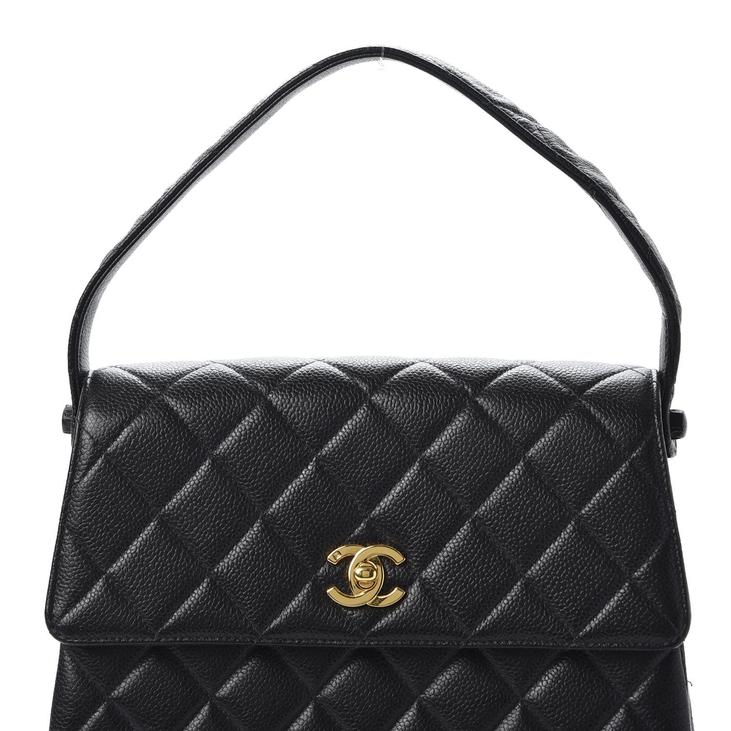Chanel Caviar Quilted Medium Kelly Flap Black 10 of 11