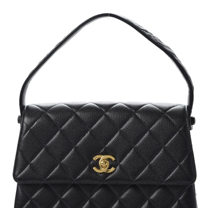 Chanel Caviar Quilted Medium Kelly Flap Black 10 of 11