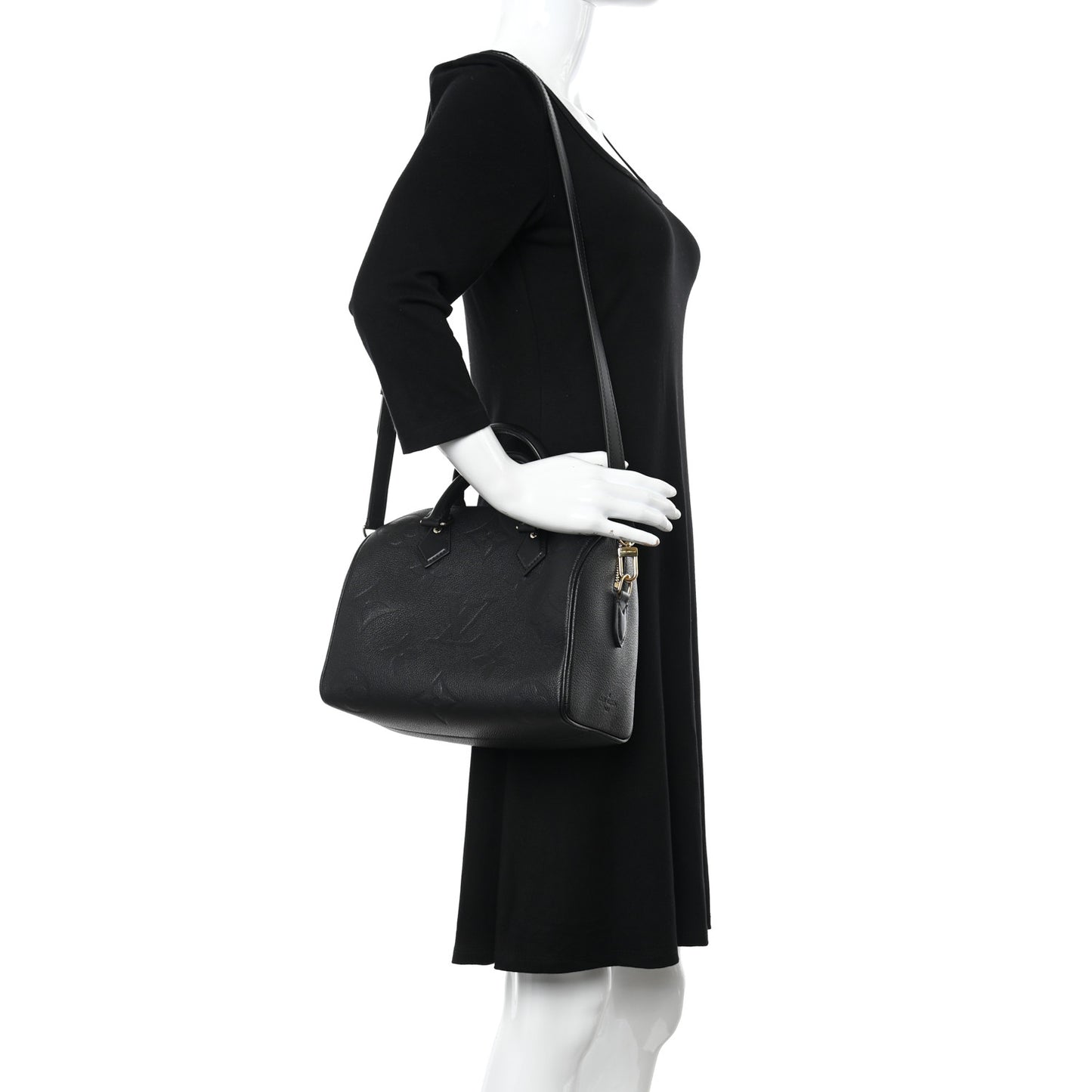 Empreinte Monogram Giant Speedy Bandouliere 25 Black