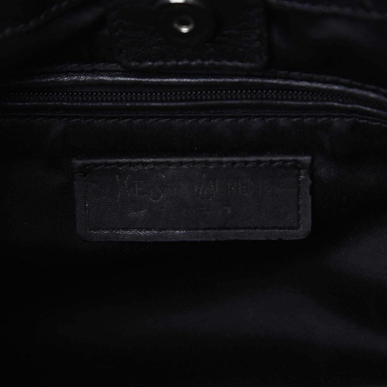 Saint Laurent Calfskin Saharienne Shoulder Bag Black 6 of 15