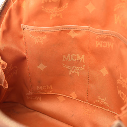 MCM Visetos Heritage Bowler Bag Cognac 15 of 27