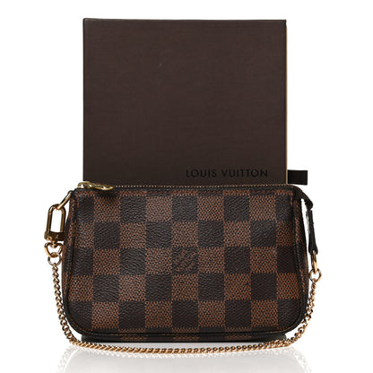 Louis Vuitton Damier Ebene Mini Pochette Accessories 10 of 10