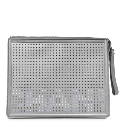 Chanel Lambskin LED Boy 2.0 Clutch Silver 1 of 15