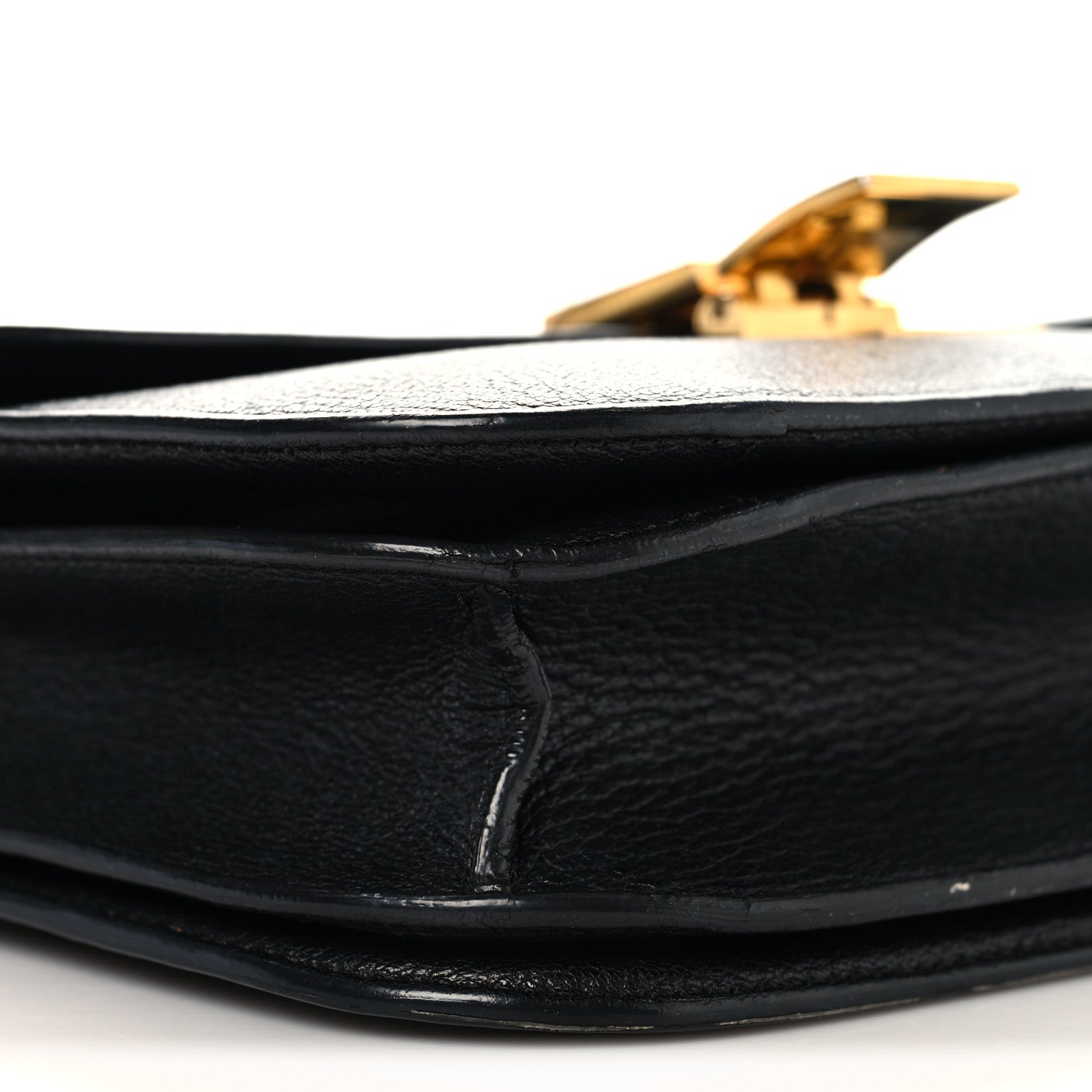 Celine Goatskin Medium Classic Box Flap Bag Black 9 of 15