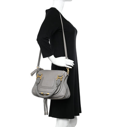 Chloe Calfskin Small Marcie Satchel Cashmere Grey 2 of 10
