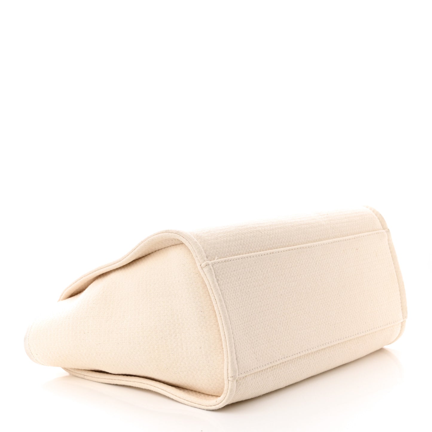 Mixed Fibers Small Deauville Tote White