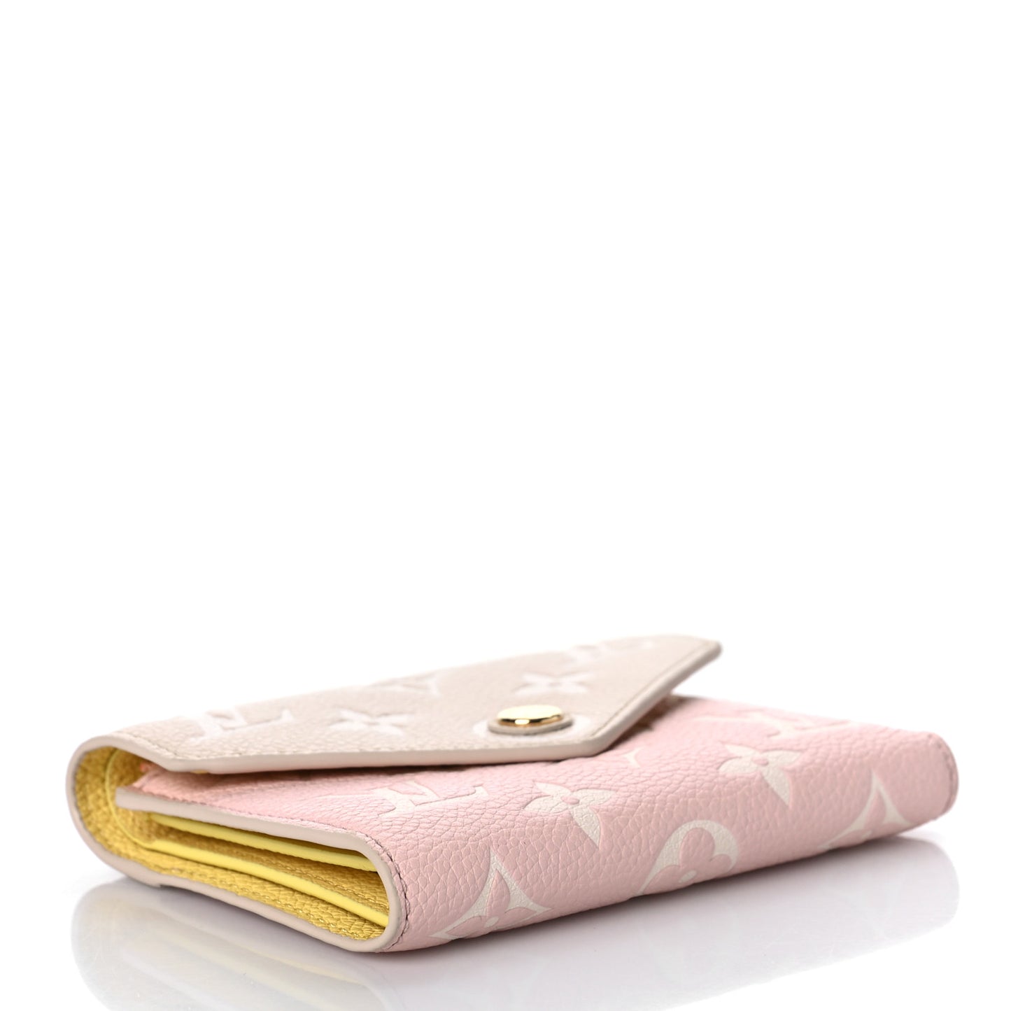Empreinte Monogram Spring In The City Victorine Wallet Pink Beige Yellow