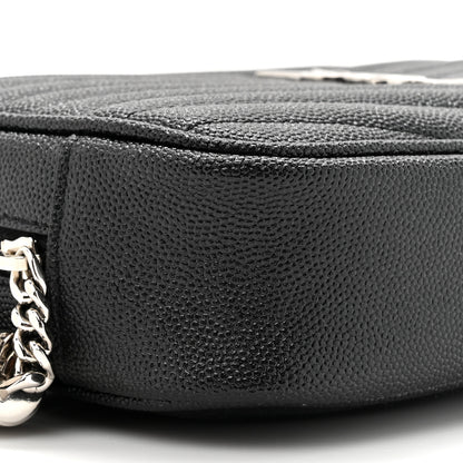 Saint Laurent Grain De Poudre Matelasse Monogram Mini Lou Camera Bag Black 10 of 11