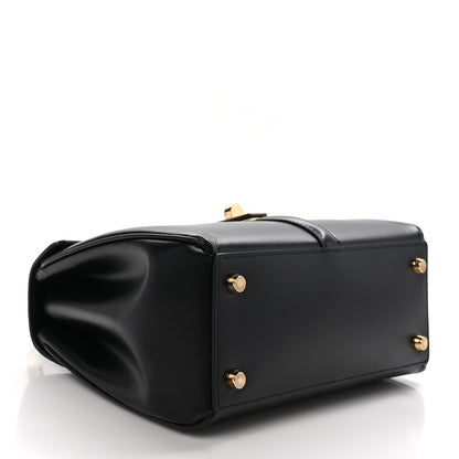 Celine Satinated Calfskin Small 16 Top Handle Bag Black 4 of 12