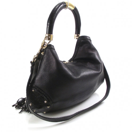 Leather INDY Bag Black
