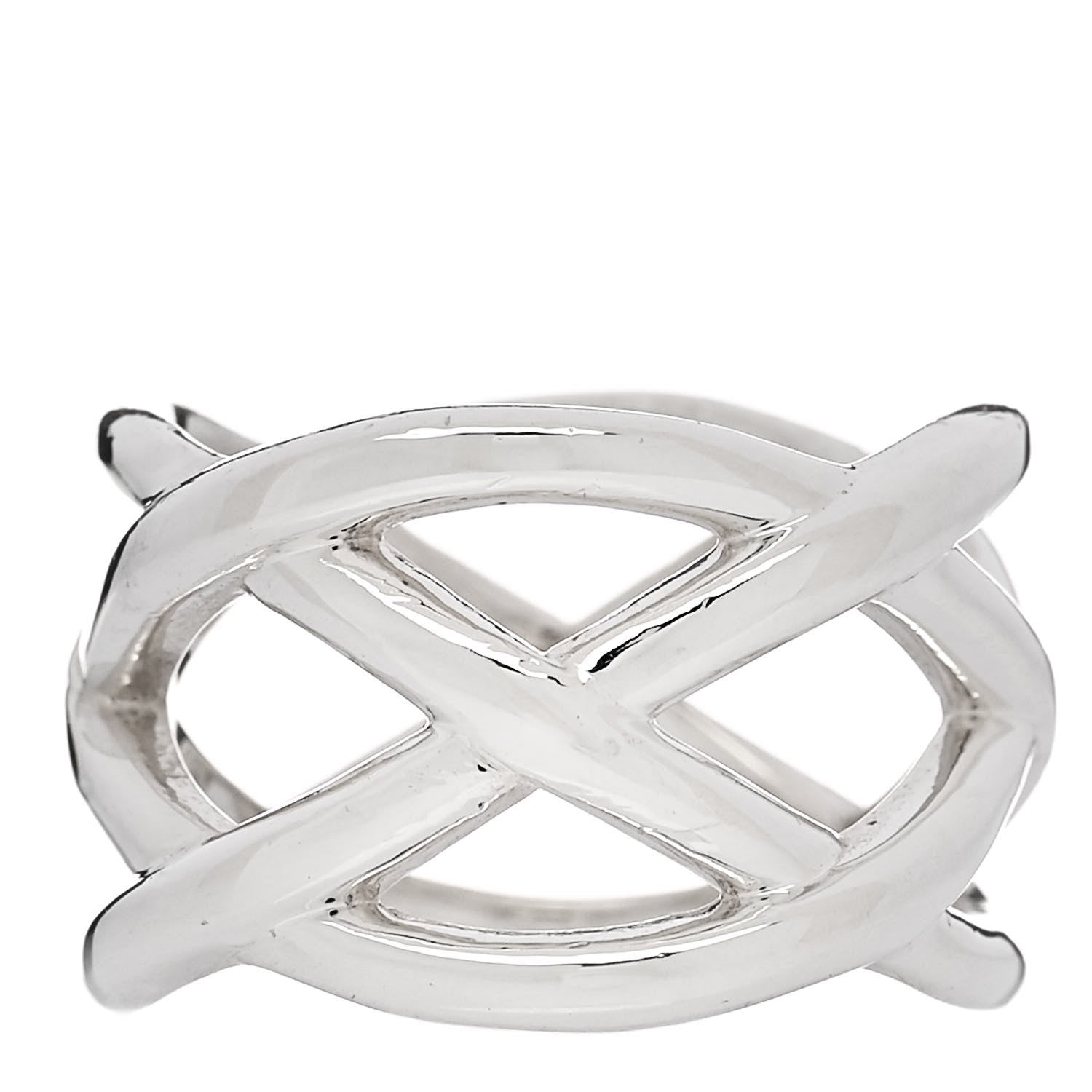 Tiffany Sterling Silver Celtic Knot Ring 47 4.25 1 of 4