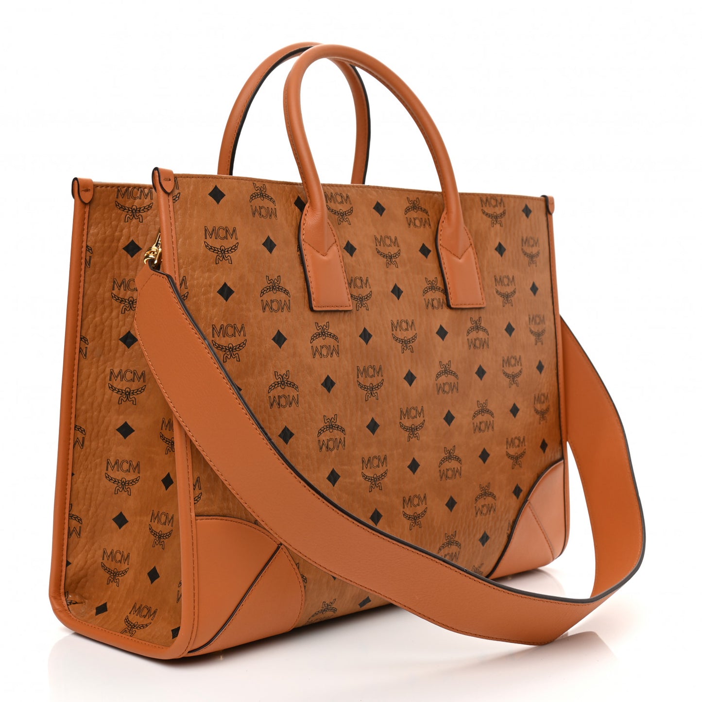 Visetos Large Munich Tote Cognac