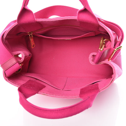 Prada Canapa Small Logo Tote Fuxia 5 of 14