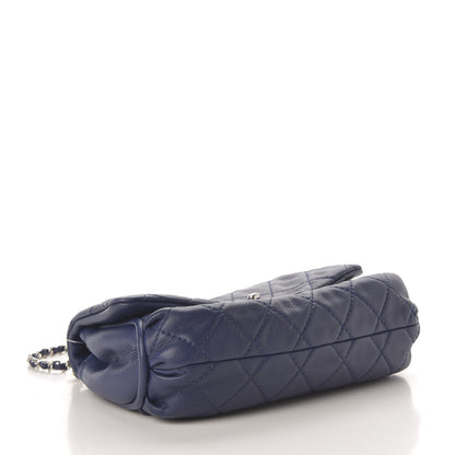Chanel Calfskin Quilted CC Curvy Flap Blue 4 of 11