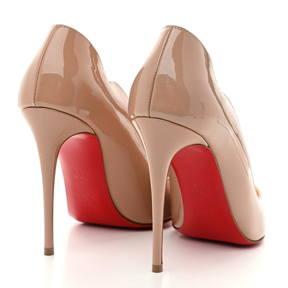 Christian Louboutin Patent After Sun Hot Chick 100 Pumps 36.5 Nude 5 of 9