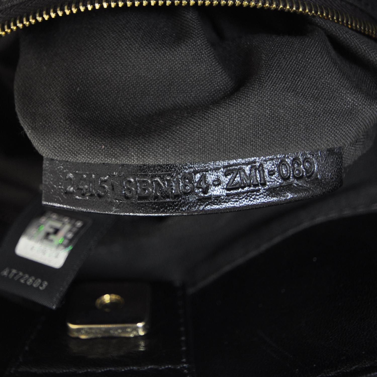 Fendi Leather Twins Tote Black 11 of 12