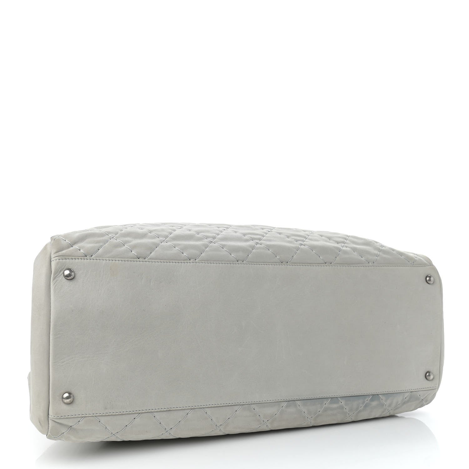 Chanel Iridescent Calfskin Large Just Mademoiselle Grey 4 of 10