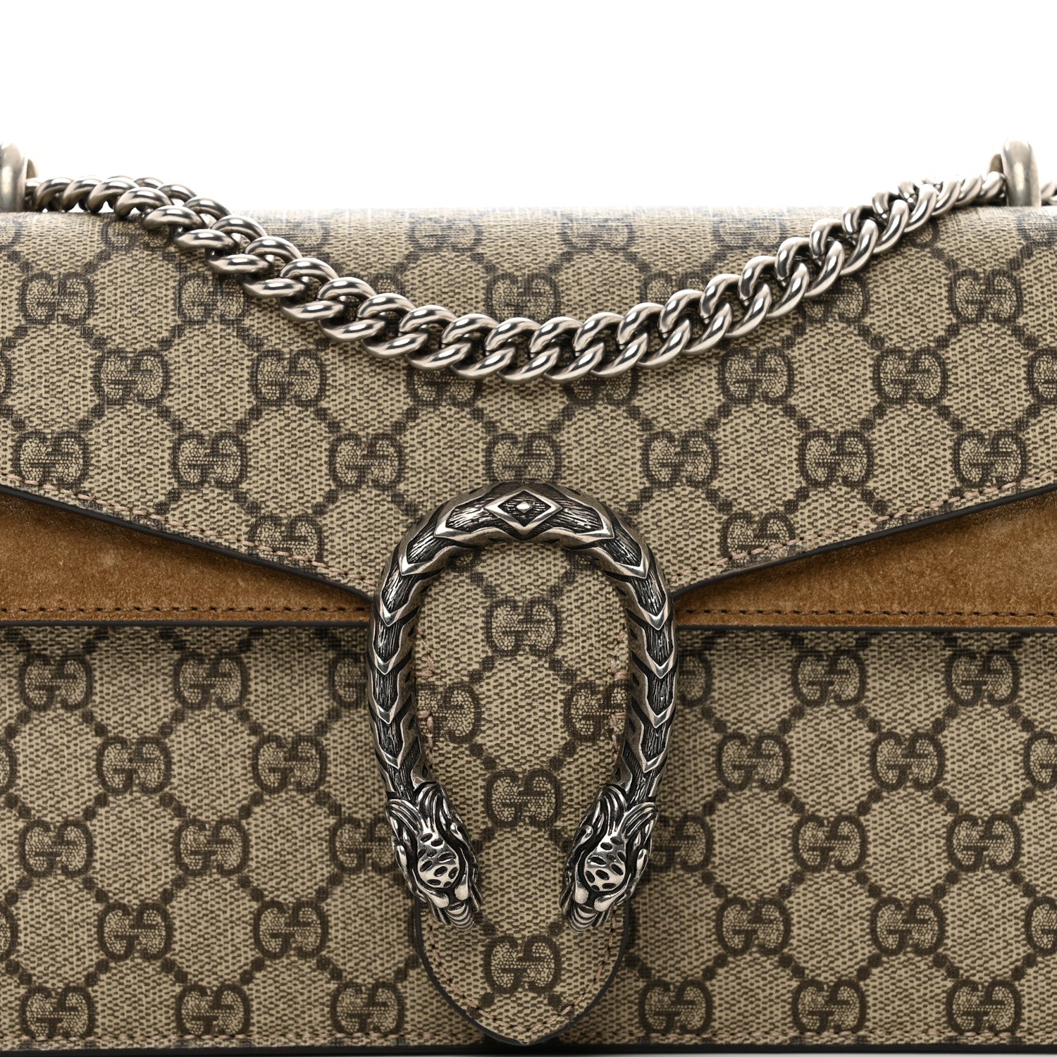 Gucci GG Supreme Monogram Small Dionysus Shoulder Bag Taupe 5 of 11