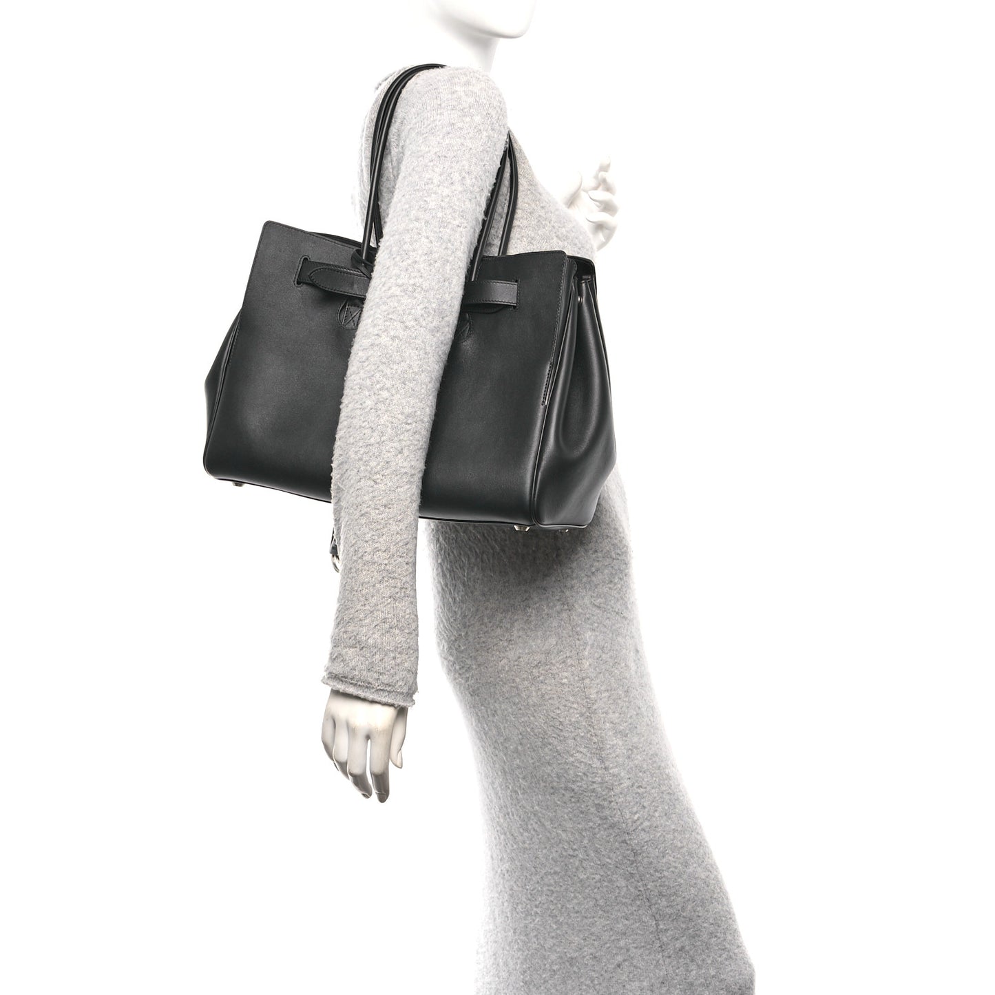 Smooth Calfskin Medium Bel Air Carry All Bag Black