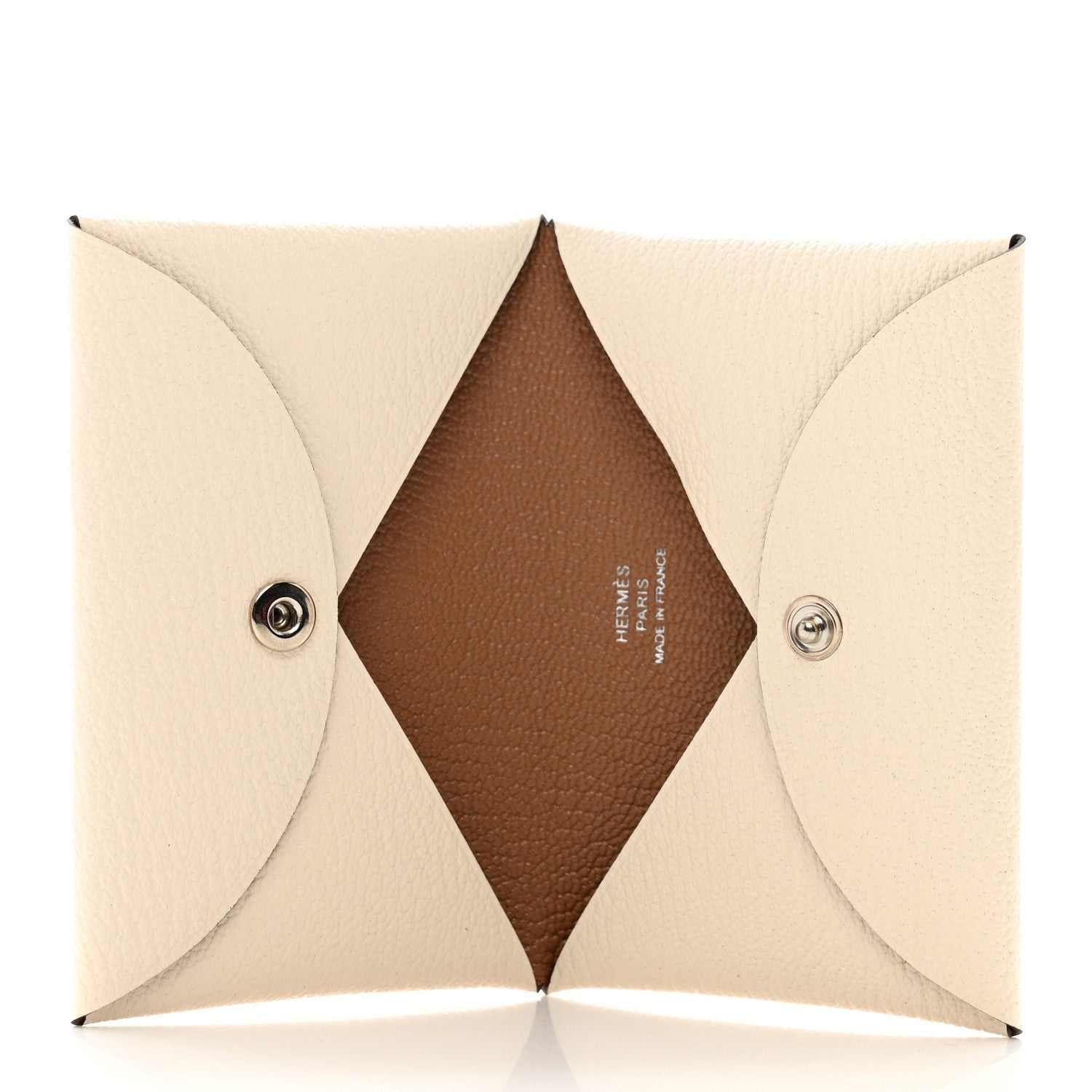 Hermes Chevre Mysore Verso Calvi Card Case Nata Quebracho 5 of 7