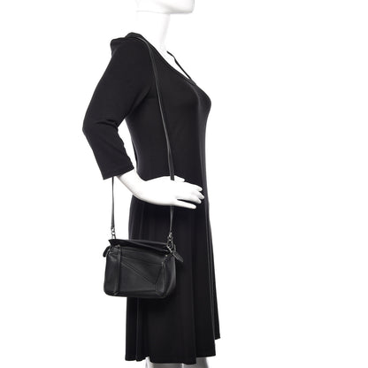 Loewe Calfskin Mini Puzzle Bag Black 2 of 10