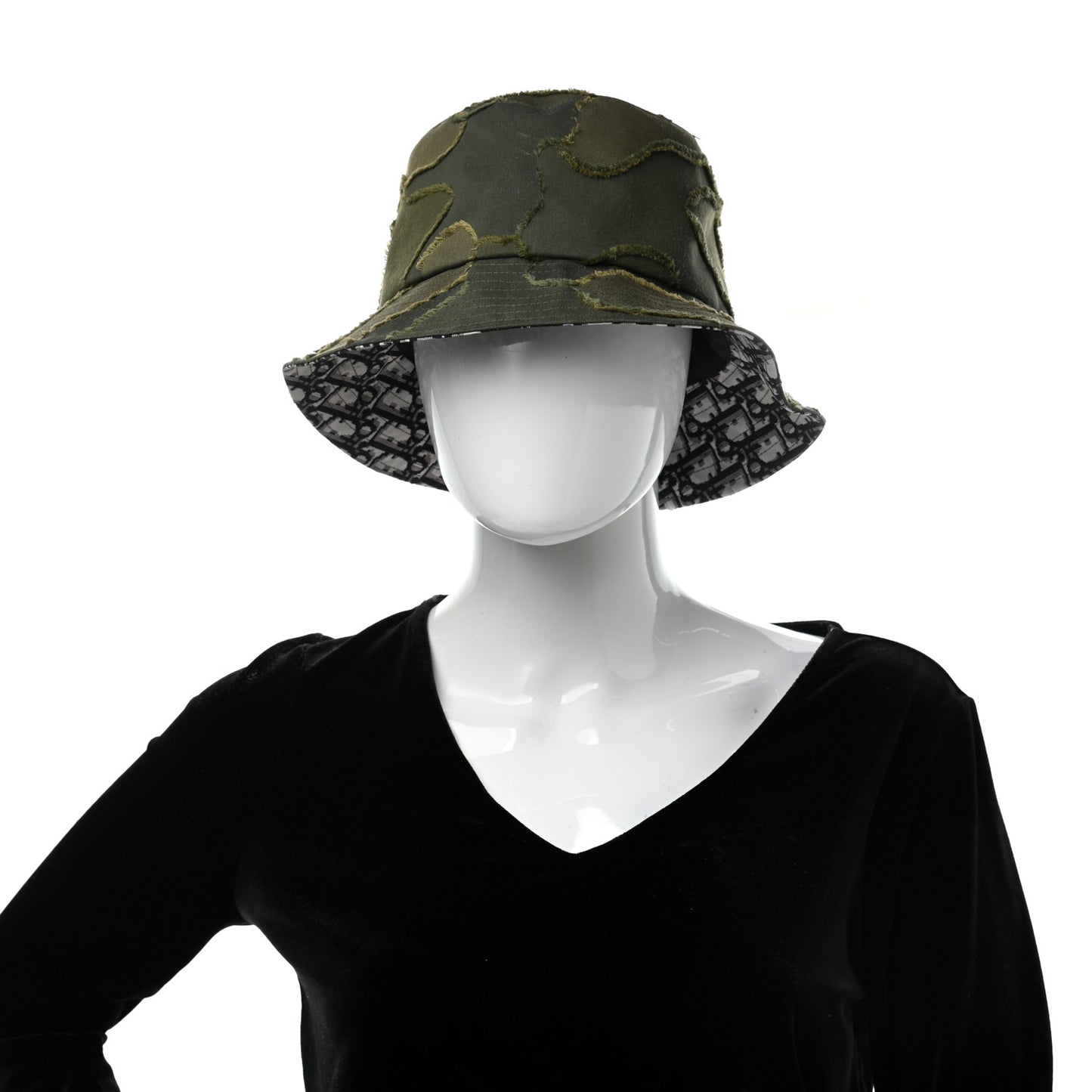 Camouflage Logo Bucket Hat 58 Green