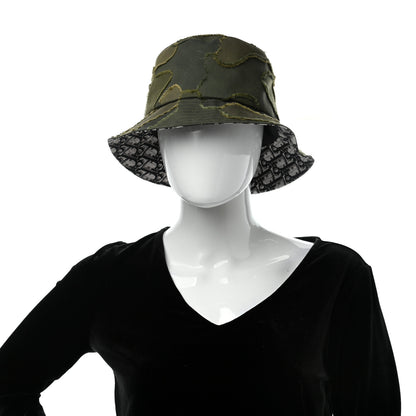 Christian Dior Camouflage Logo Bucket Hat 58 Green 2 of 9