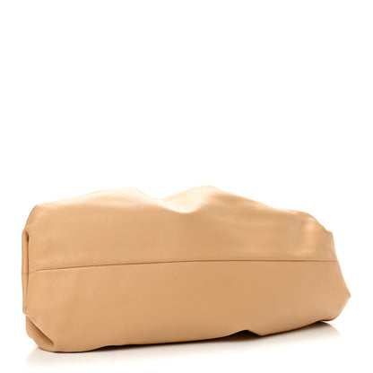 Bottega Veneta Smooth Butter Calf The Pouch Oversized Clutch Almond 4 of 10