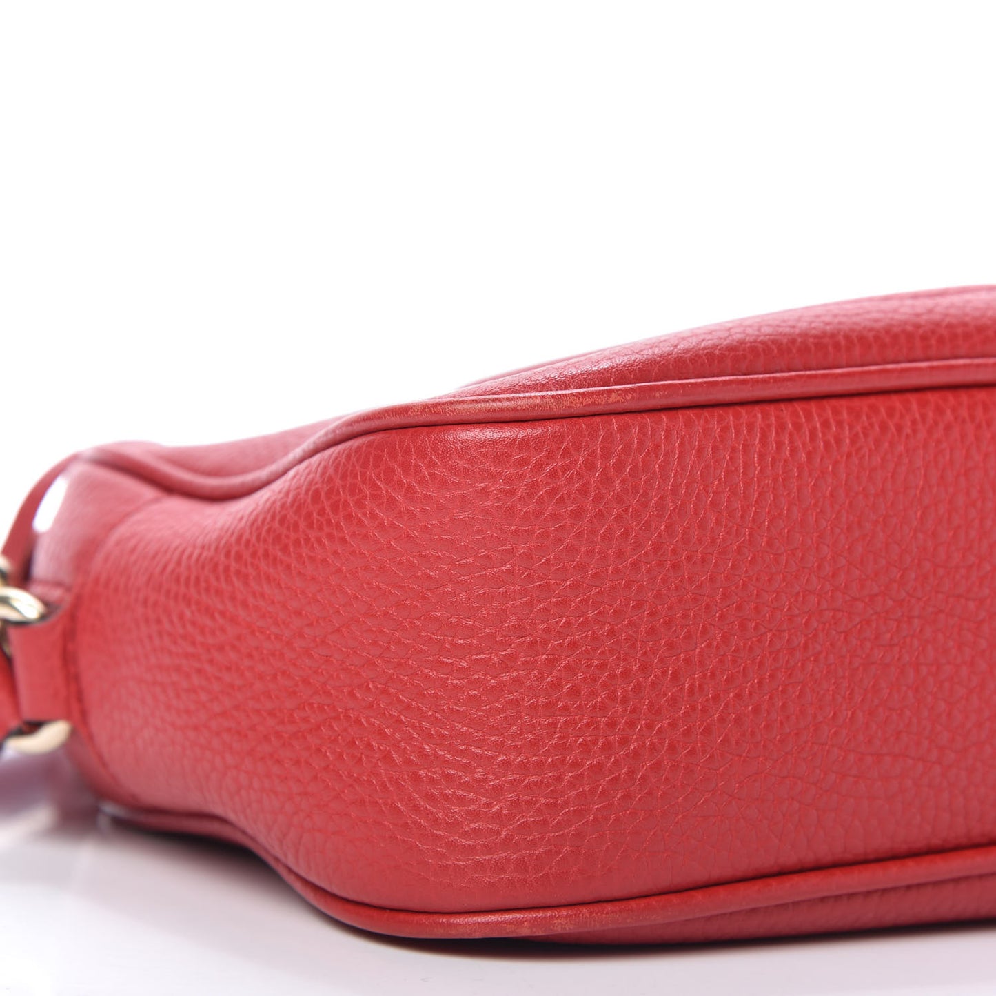 Pebbled Calfskin Small Soho Disco Bag Tabasco Red