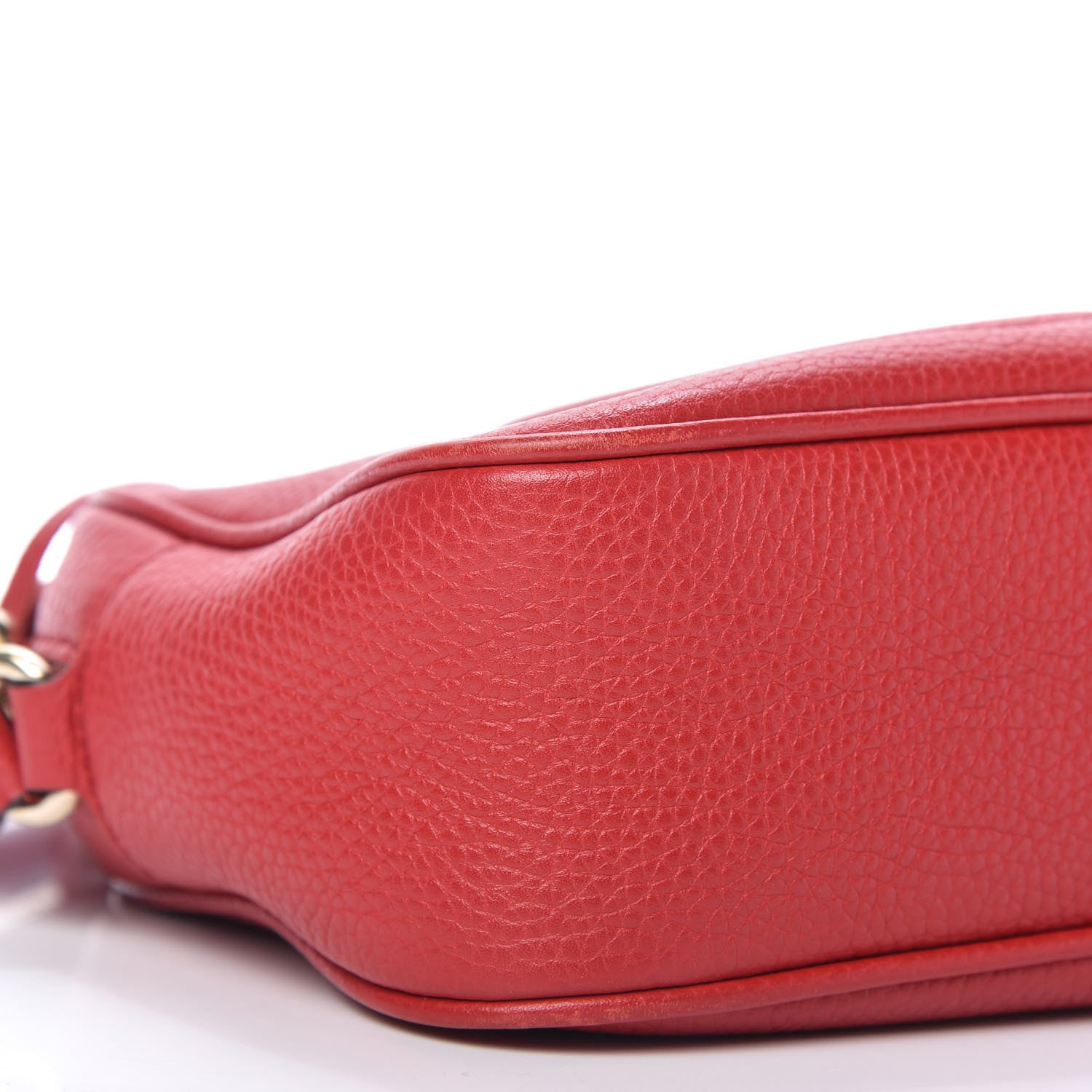 Gucci Pebbled Calfskin Small Soho Disco Bag Tabasco Red 6 of 9