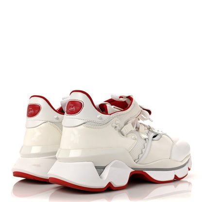 Christian Louboutin Calfskin Donna Red Runner Sneaker 43 White 4 of 7
