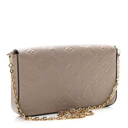 Louis Vuitton Empreinte Pochette Felicie Chain Wallet Tourterelle 4 of 10