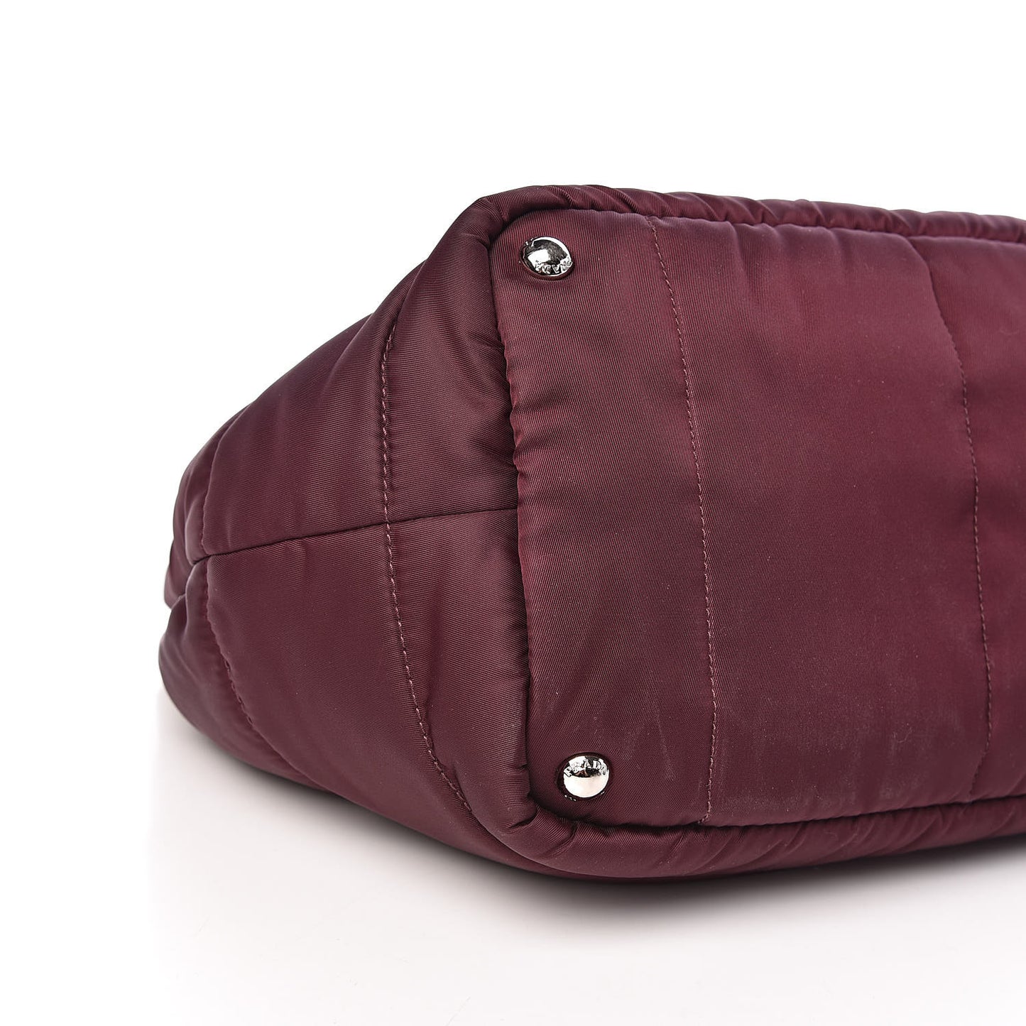 Tessuto Nylon Bomber Tote Bordeaux
